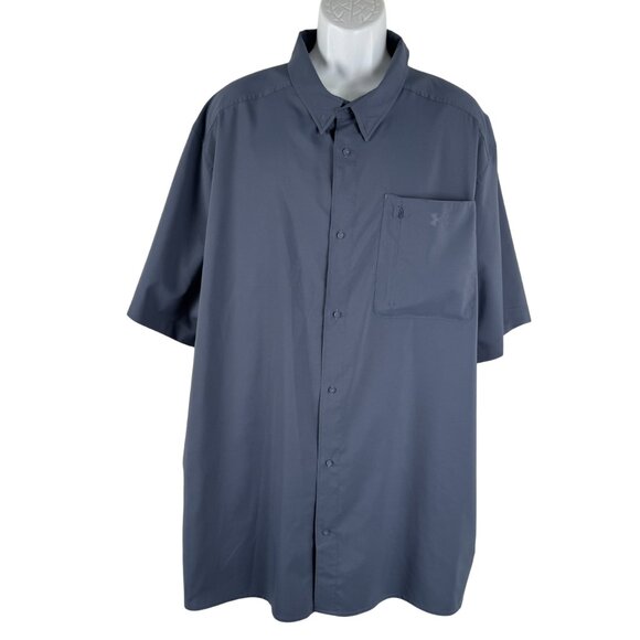 Under Armour Drift Tide 2.0 Shirt Mens‎ 4XL Tall Fitted Short Sleeve TP-3260 - Picture 1 of 11